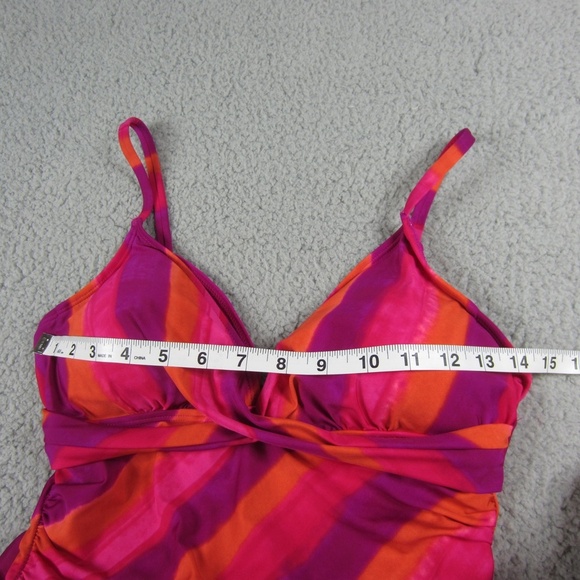 Lauren Ralph Lauren Swimsuit Womens 10 One piece  stretchy Beach colorful *Read* - Picture 7 of 15